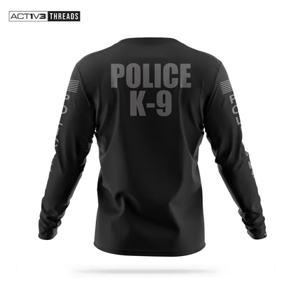 [POLICE K9] Men's Performance Long Sleeve [BLK/GRY]-13 Fifty Apparel