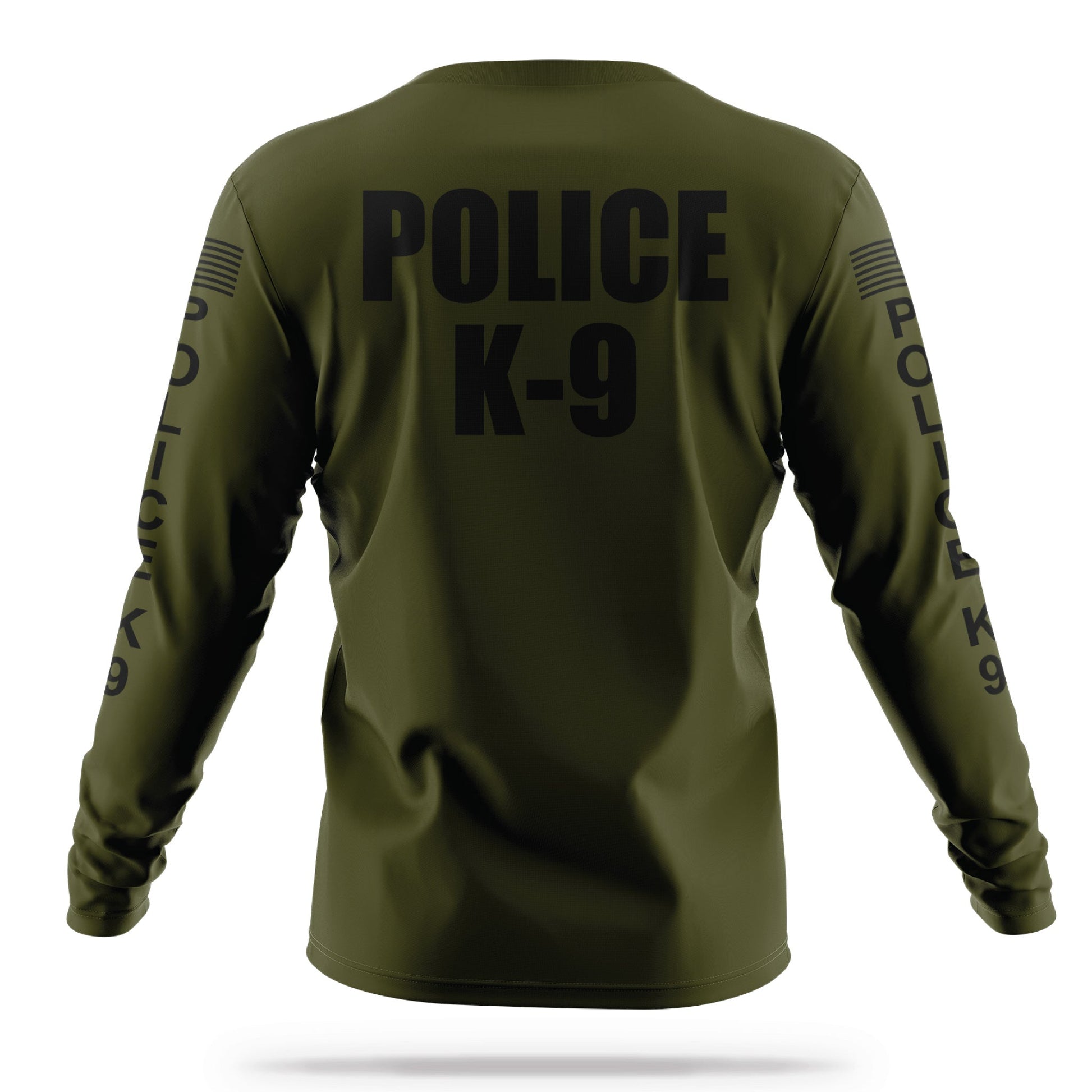 [POLICE K9] Men's Performance Long Sleeve [GRN/BLK]-13 Fifty Apparel