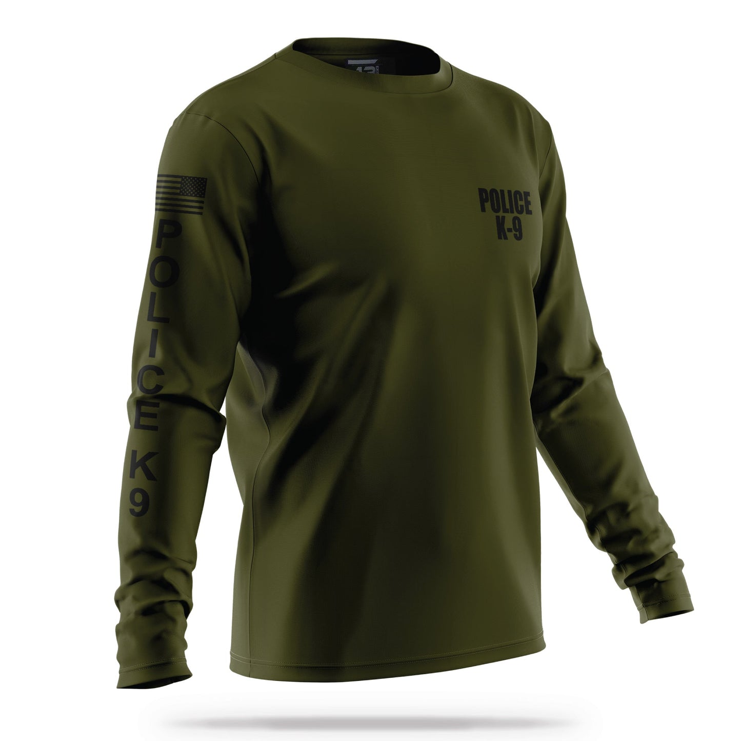 [POLICE K9] Men's Performance Long Sleeve [GRN/BLK]-13 Fifty Apparel