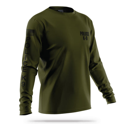 [POLICE K9] Men's Performance Long Sleeve [GRN/BLK]-13 Fifty Apparel