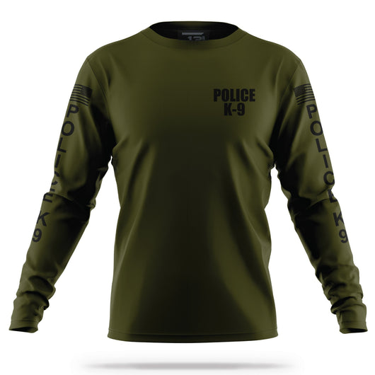 [POLICE K9] Men's Performance Long Sleeve [GRN/BLK]-13 Fifty Apparel
