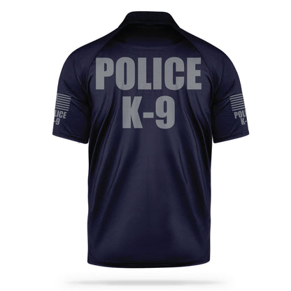 [POLICE K9] Men's Performance Polo [NVY/GRY] 13 Fifty Apparel 