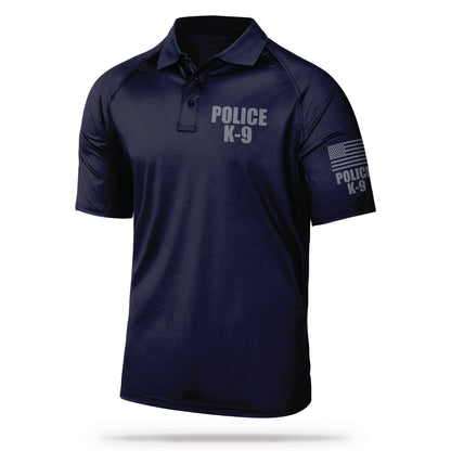 [POLICE K9] Men's Performance Polo [NVY/GRY] 13 Fifty Apparel 