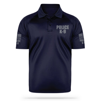 [POLICE K9] Men's Performance Polo [NVY/GRY] 13 Fifty Apparel 
