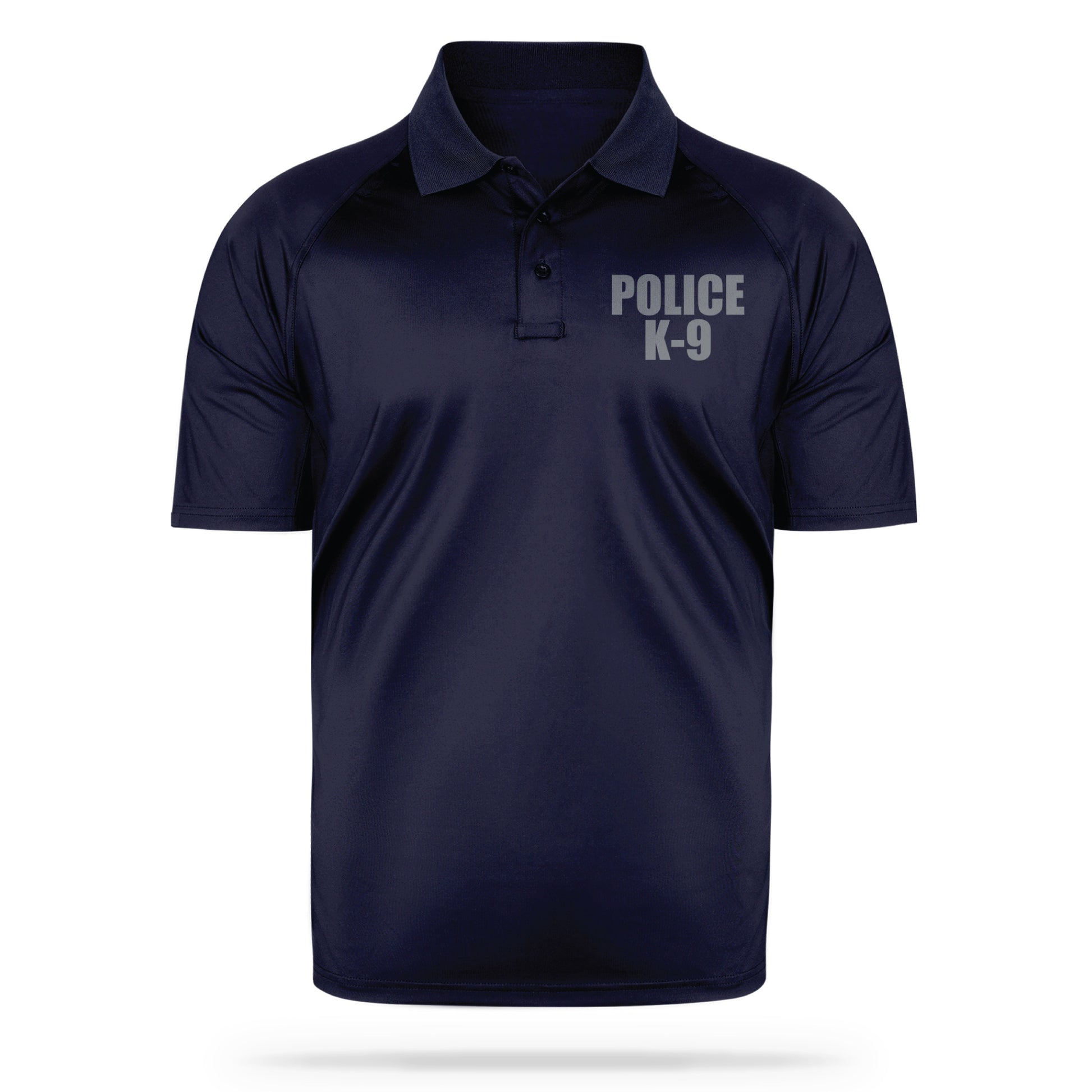 [POLICE K9] Men's Performance Polo [NVY/GRY]-13 Fifty Apparel