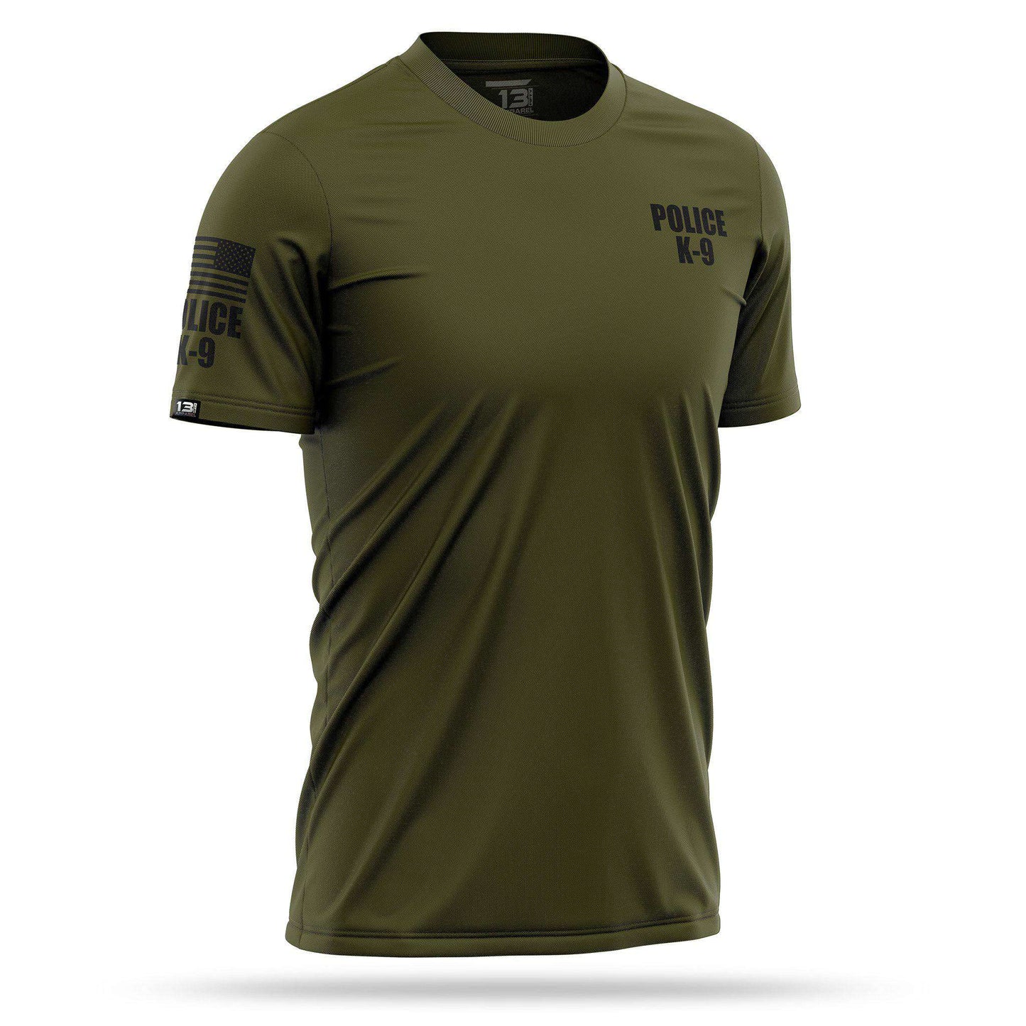 [POLICE K9] Men's Performance Shirt [GRN/BLK]-13 Fifty Apparel