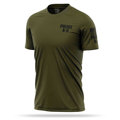 [POLICE K9] Men's Performance Shirt [GRN/BLK]-13 Fifty Apparel