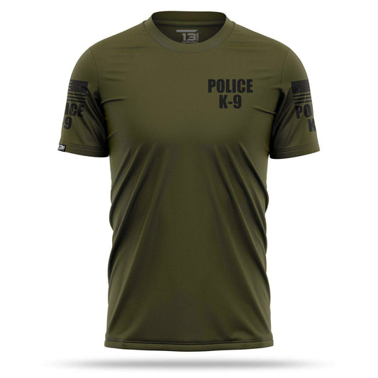 [POLICE K9] Men's Performance Shirt [GRN/BLK] 13 Fifty Apparel 