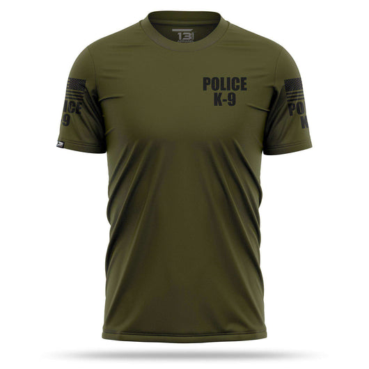 [POLICE K9] Men's Performance Shirt [GRN/BLK]-13 Fifty Apparel