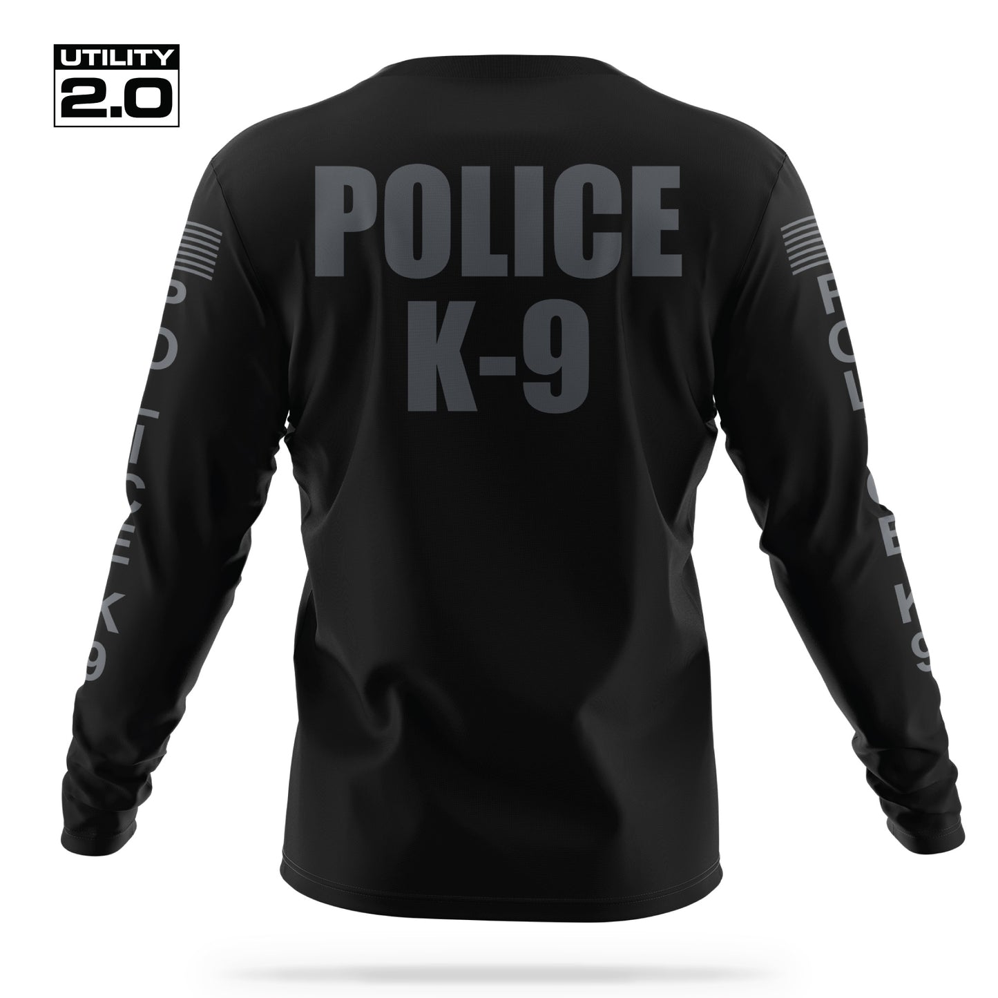 [POLICE K9] Men's Utility 2.0 Long Sleeve [BLK/GRY]-13 Fifty Apparel