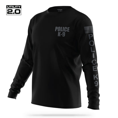 [POLICE K9] Men's Utility 2.0 Long Sleeve [BLK/GRY]-13 Fifty Apparel
