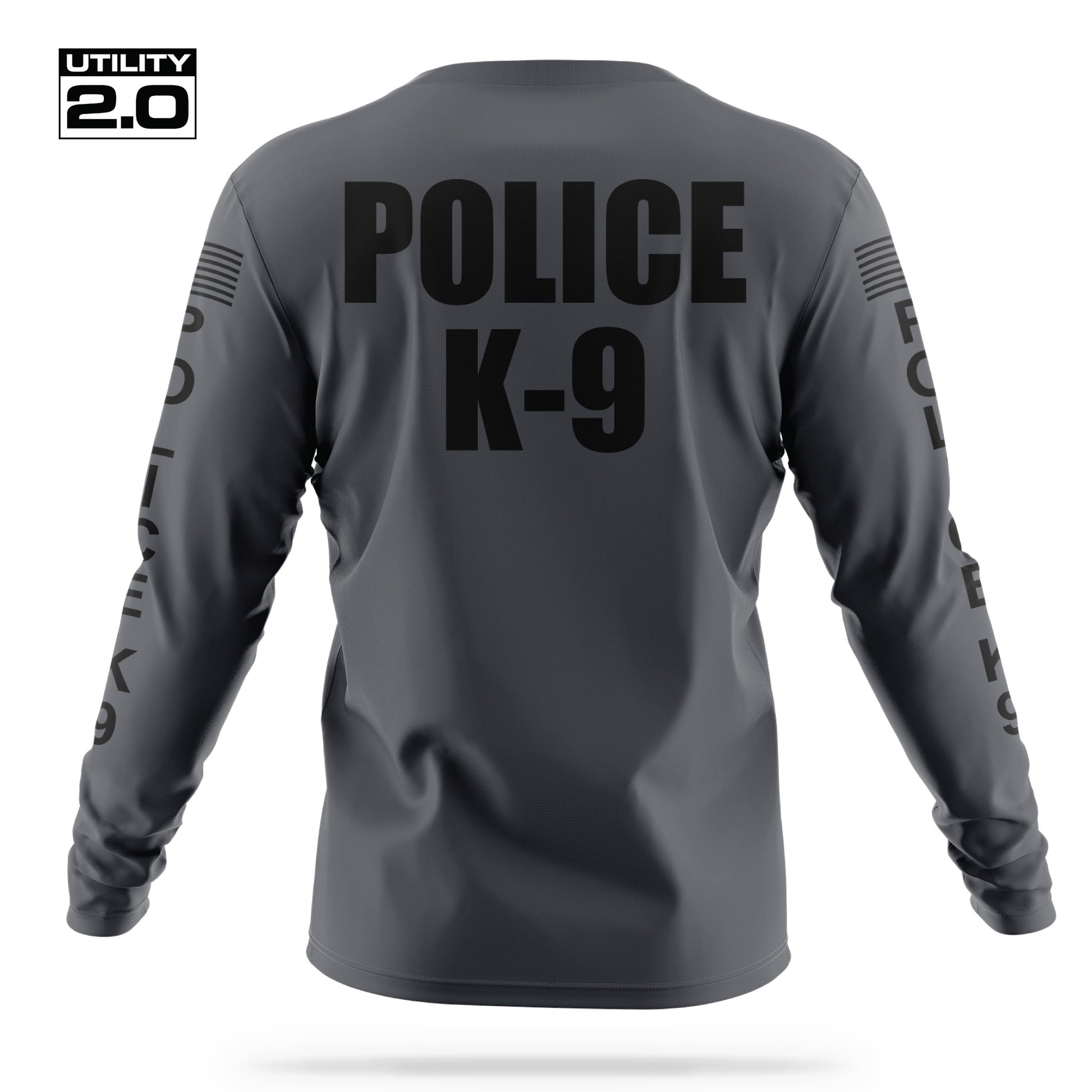 [POLICE K9] Men's Utility 2.0 Long Sleeve [CHAR/BLK]-13 Fifty Apparel