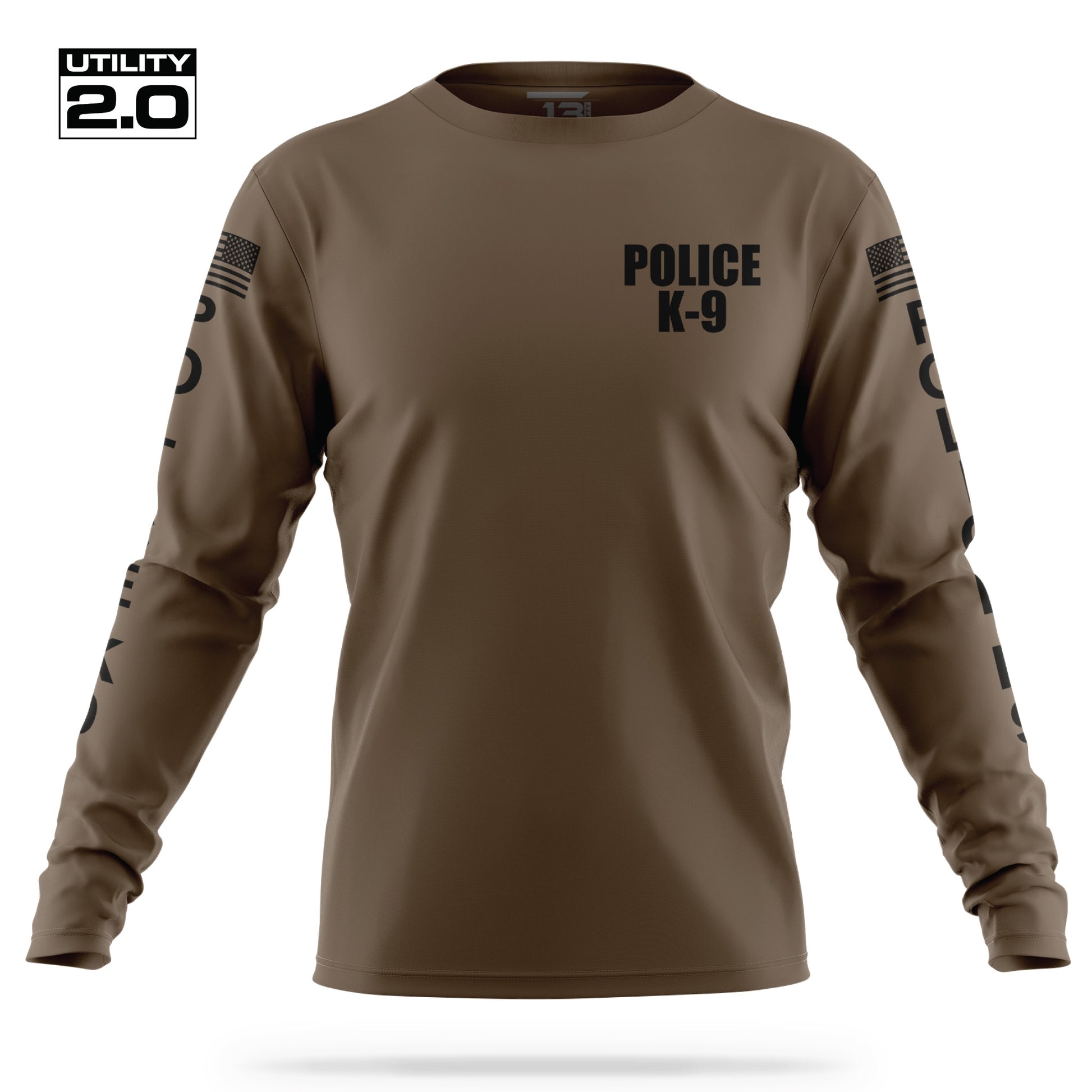 [POLICE K9] Men's Utility 2.0 Long Sleeve [CIGA/BLK]-13 Fifty Apparel