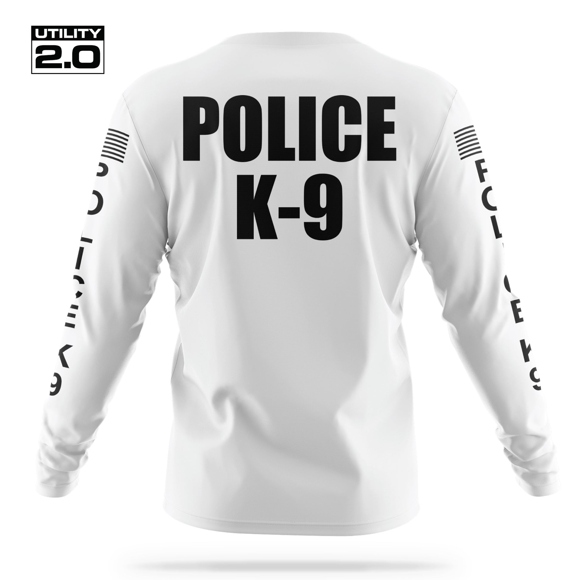 [POLICE K9] Men's Utility 2.0 Long Sleeve [WHT/BLK]-13 Fifty Apparel