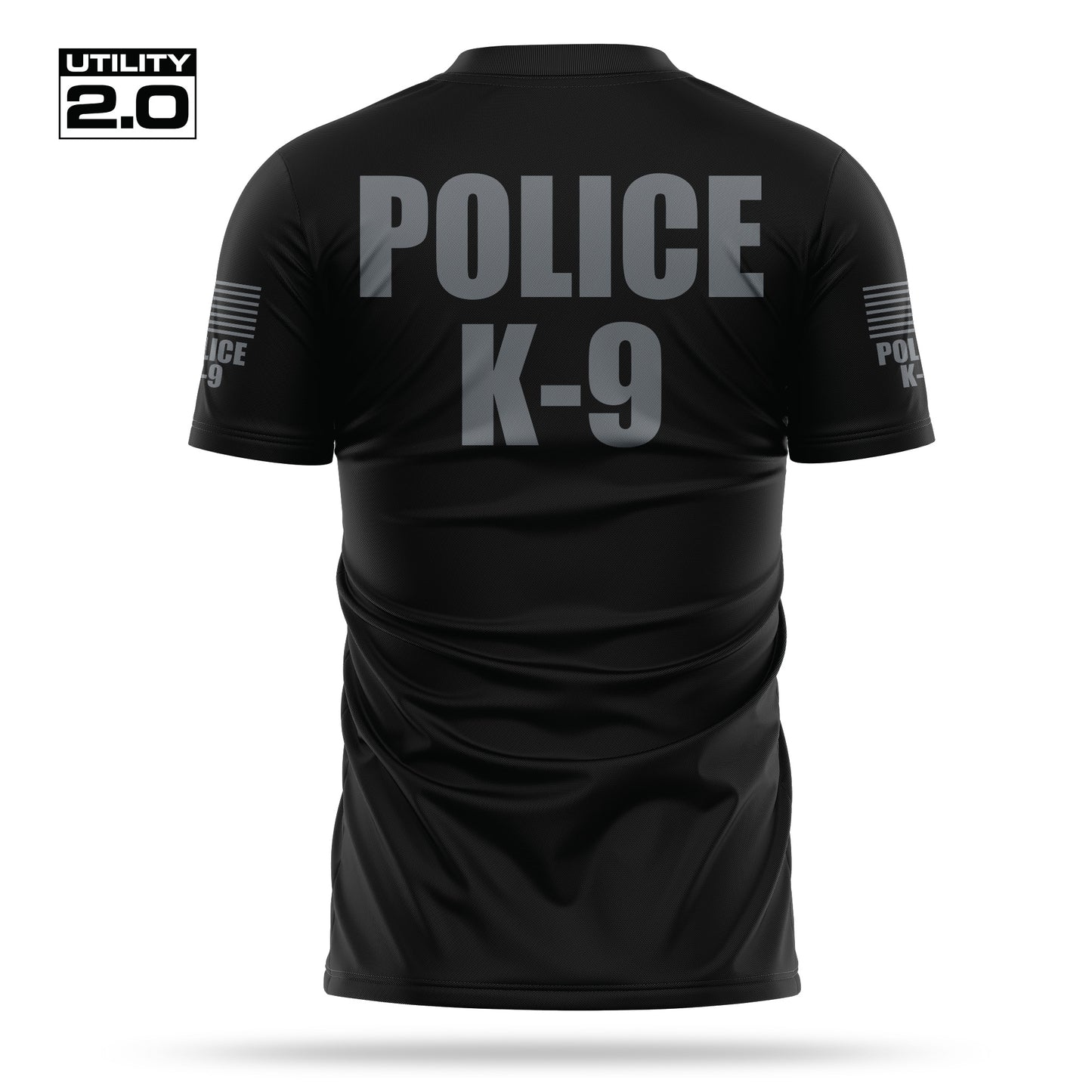 [POLICE K9] Men's Utility 2.0 Short Sleeve [BLK/GRY]-13 Fifty Apparel