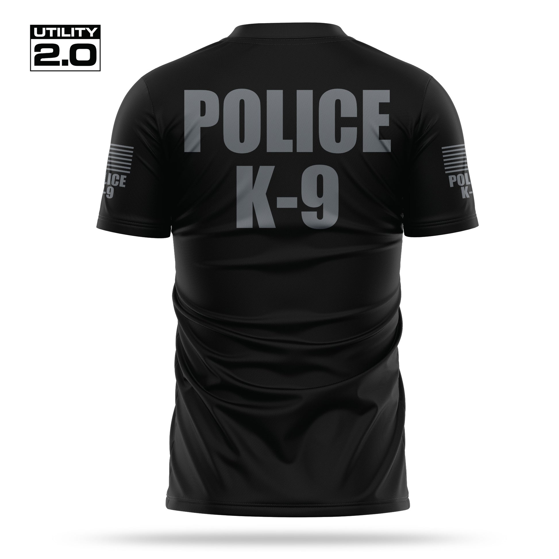 [POLICE K9] Men's Utility 2.0 Short Sleeve [BLK/GRY]-13 Fifty Apparel