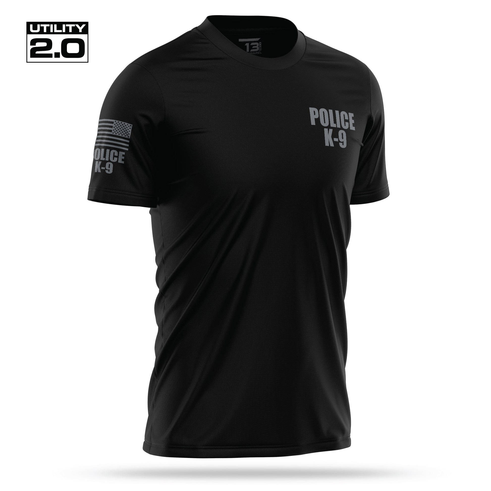 [POLICE K9] Men's Utility 2.0 Short Sleeve [BLK/GRY]-13 Fifty Apparel