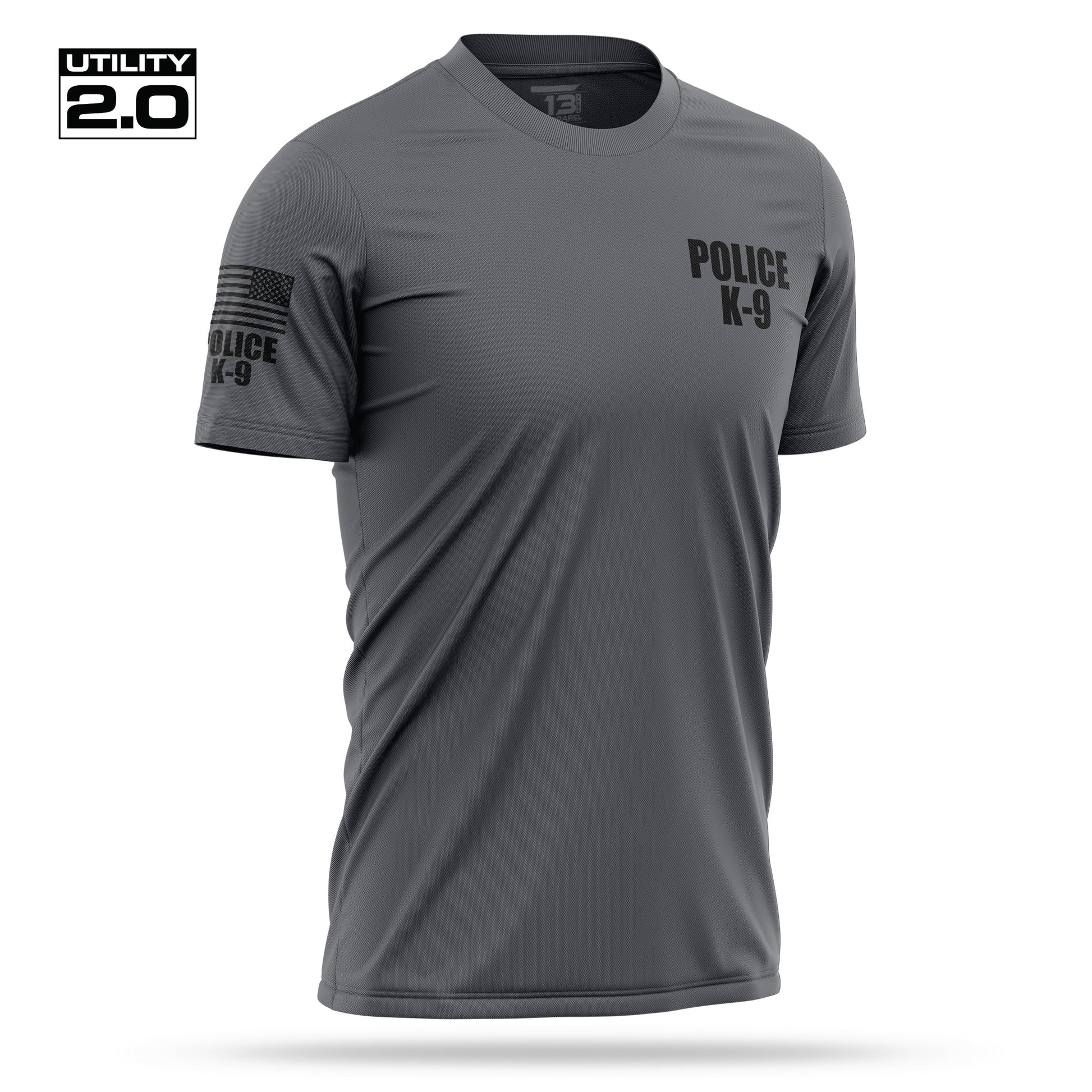 [POLICE K9] Men's Utility 2.0 Short Sleeve [CHAR/BLK]-13 Fifty Apparel