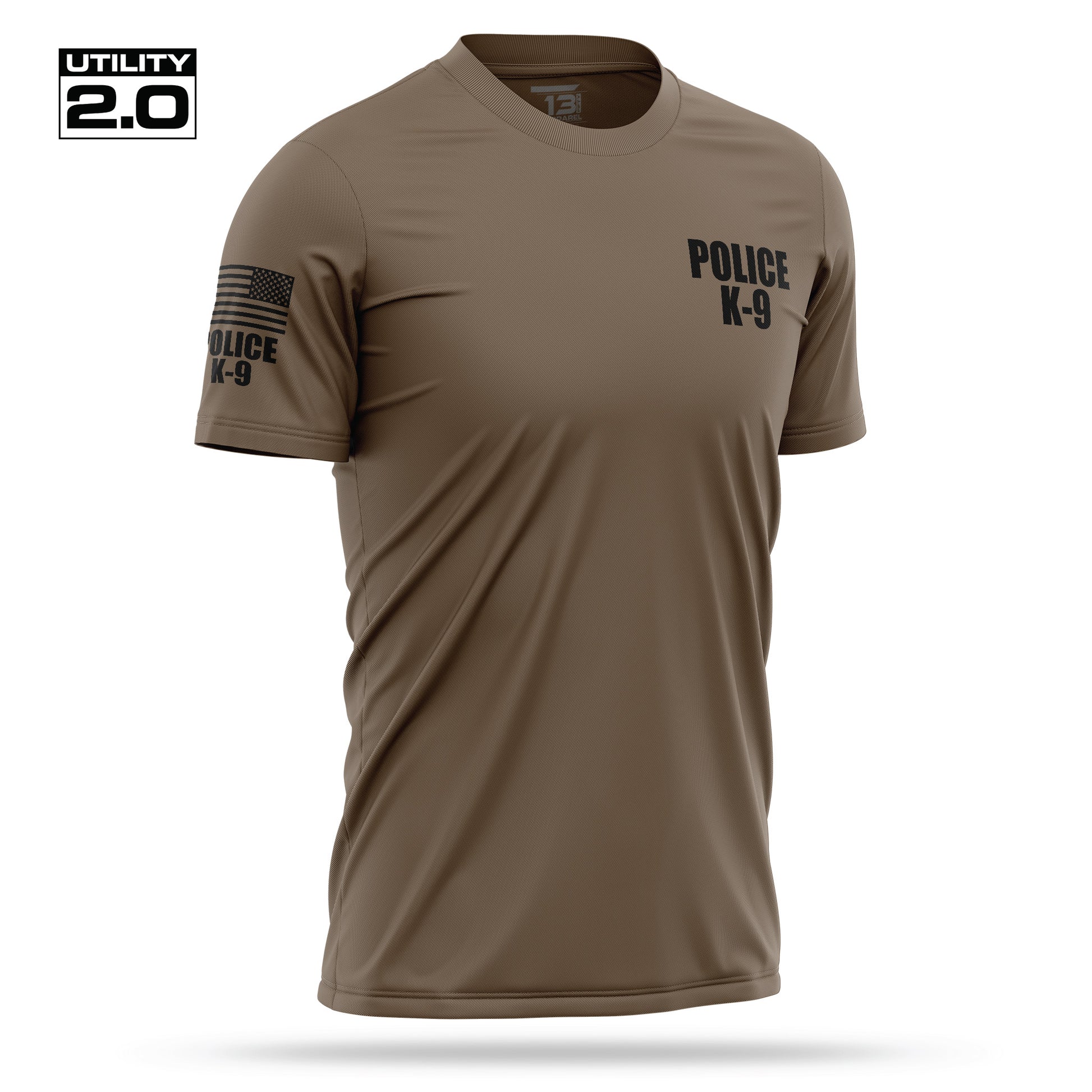 [POLICE K9] Men's Utility 2.0 Short Sleeve [CIGA/BLK]-13 Fifty Apparel