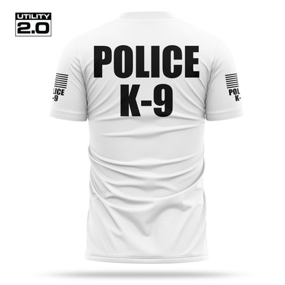 [POLICE K9] Men's Utility 2.0 Short Sleeve [WHT/BLK]-13 Fifty Apparel