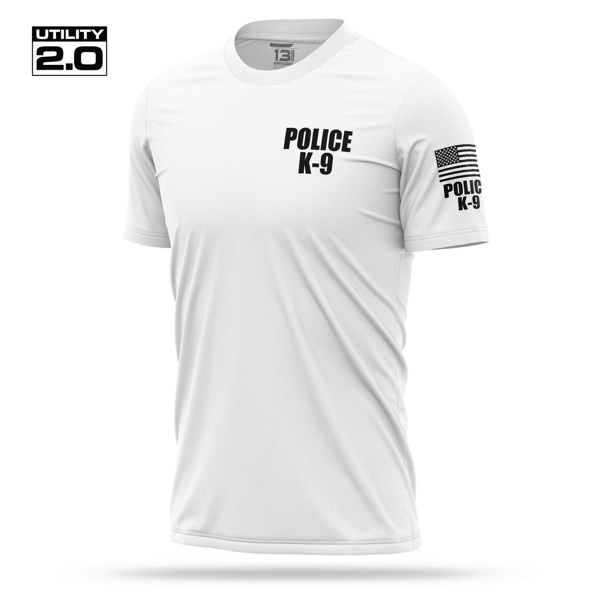 [POLICE K9] Men's Utility 2.0 Short Sleeve [WHT/BLK]-13 Fifty Apparel