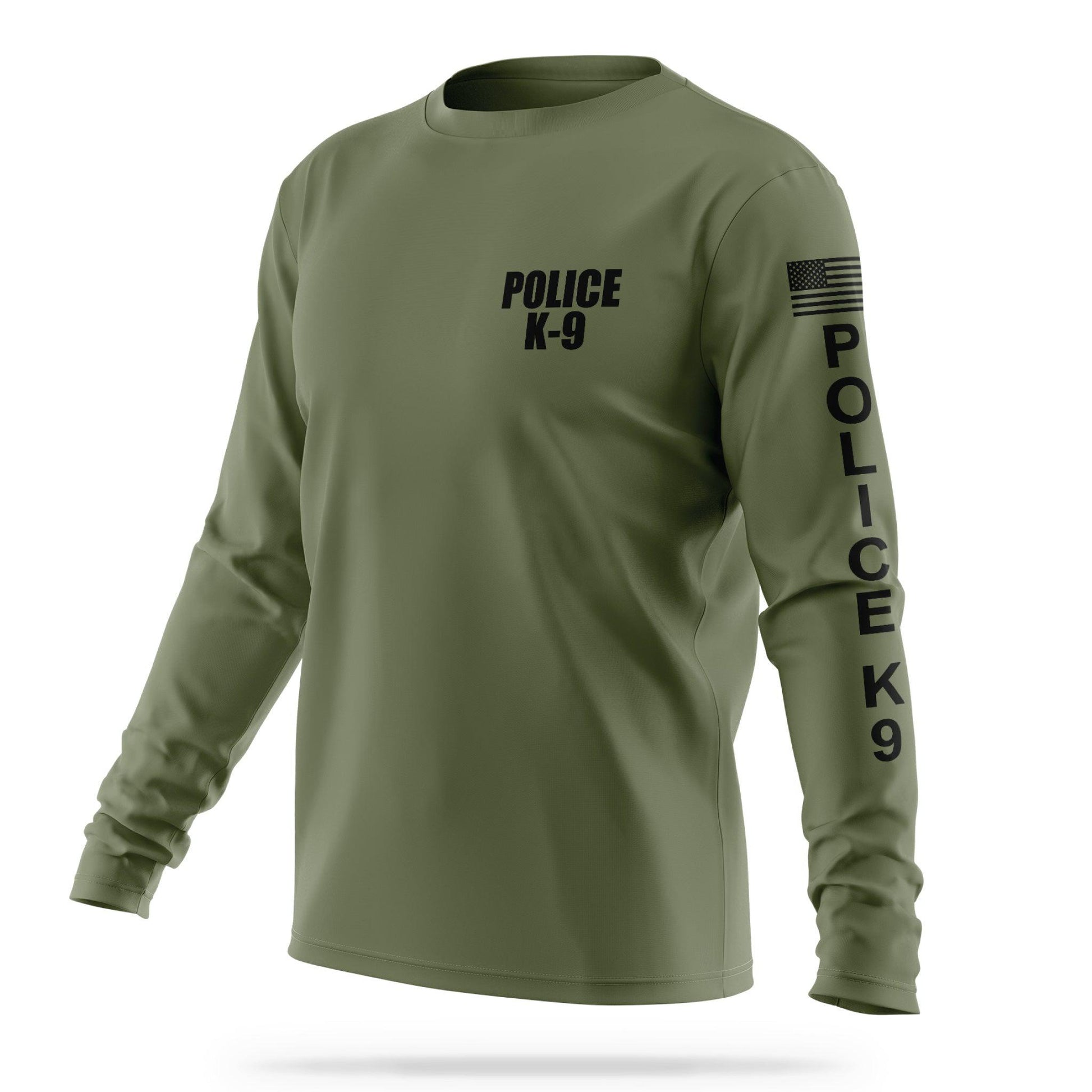 [POLICE K9] Men's Utility Long Sleeve [GRN/BLK]-13 Fifty Apparel