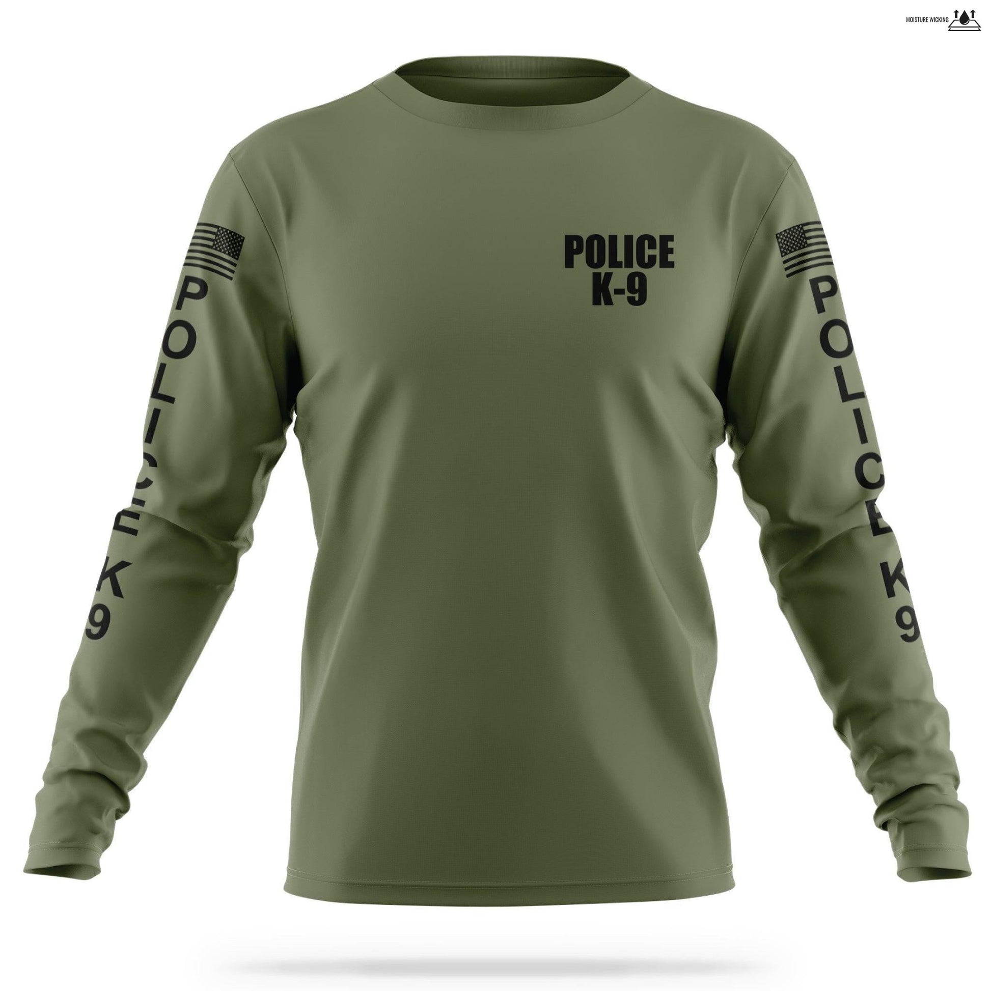 [POLICE K9] Men's Utility Long Sleeve [GRN/BLK]-13 Fifty Apparel