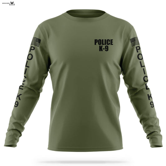 [POLICE K9] Men's Utility Long Sleeve [GRN/BLK]-13 Fifty Apparel