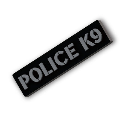 [POLICE K9] Operator PVC Patch [BLK/GRY]-13 Fifty Apparel