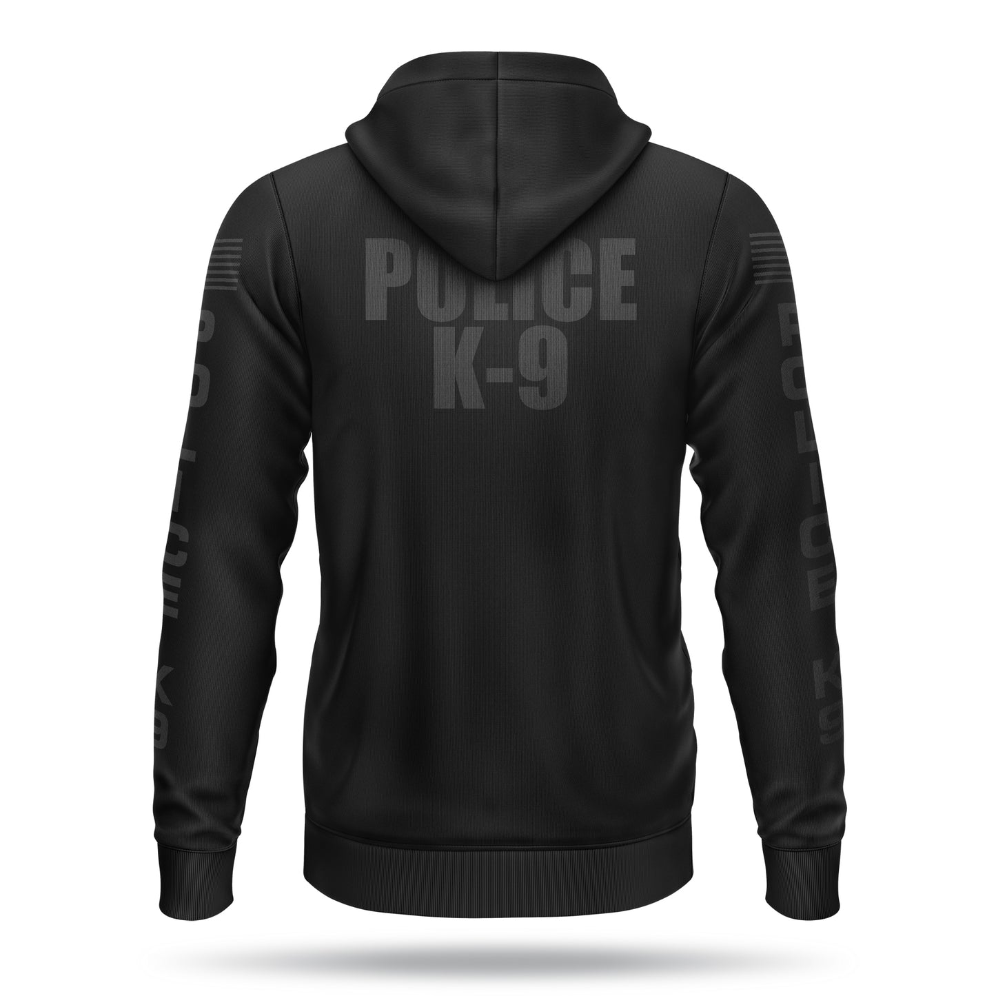 [POLICE K9] Performance Full-Zip Hoodie [BLK/BLK]-13 Fifty Apparel