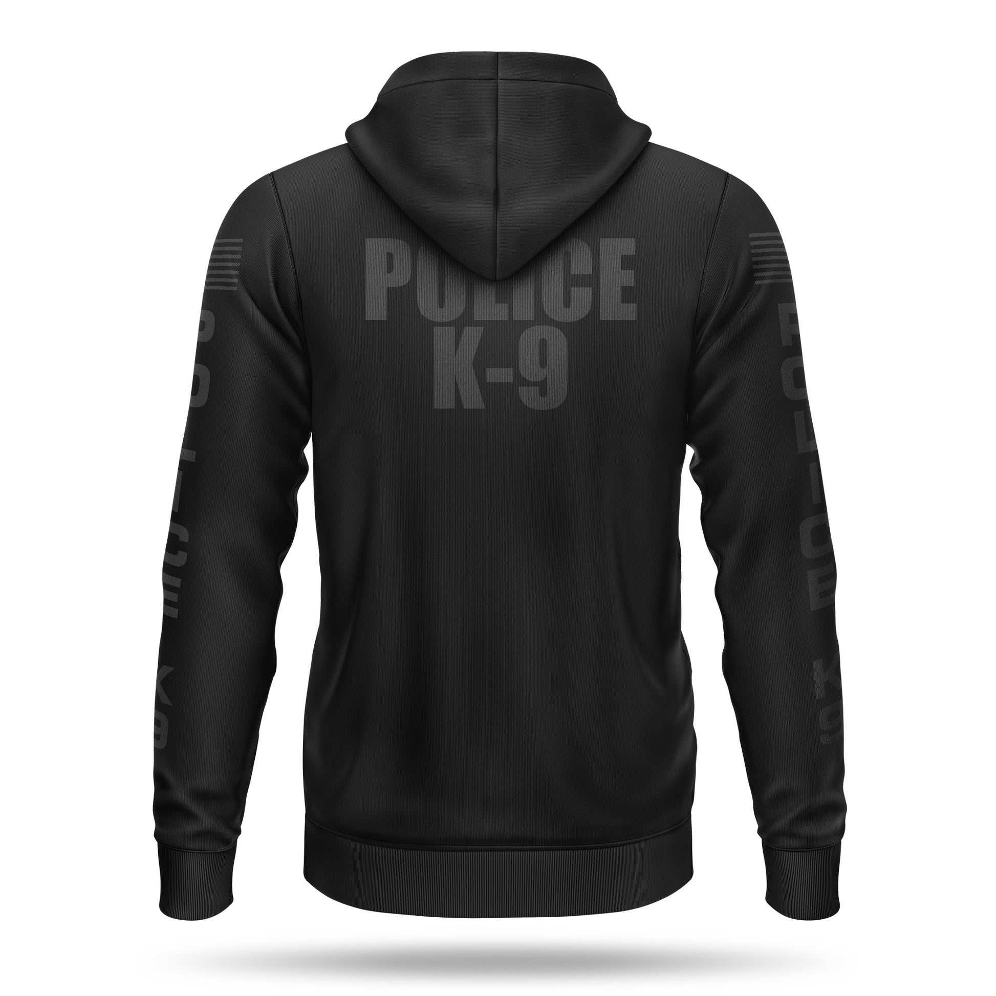 [POLICE K9] Performance Full-Zip Hoodie [BLK/BLK]-13 Fifty Apparel