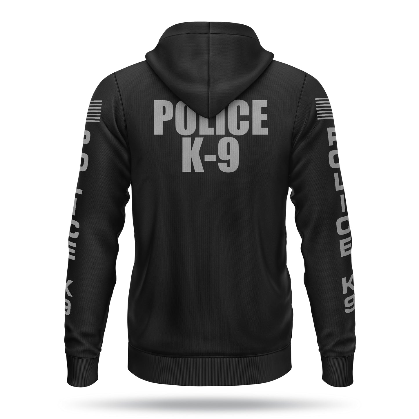 [POLICE K9] Performance Full-Zip Hoodie [BLK/GRY]-13 Fifty Apparel