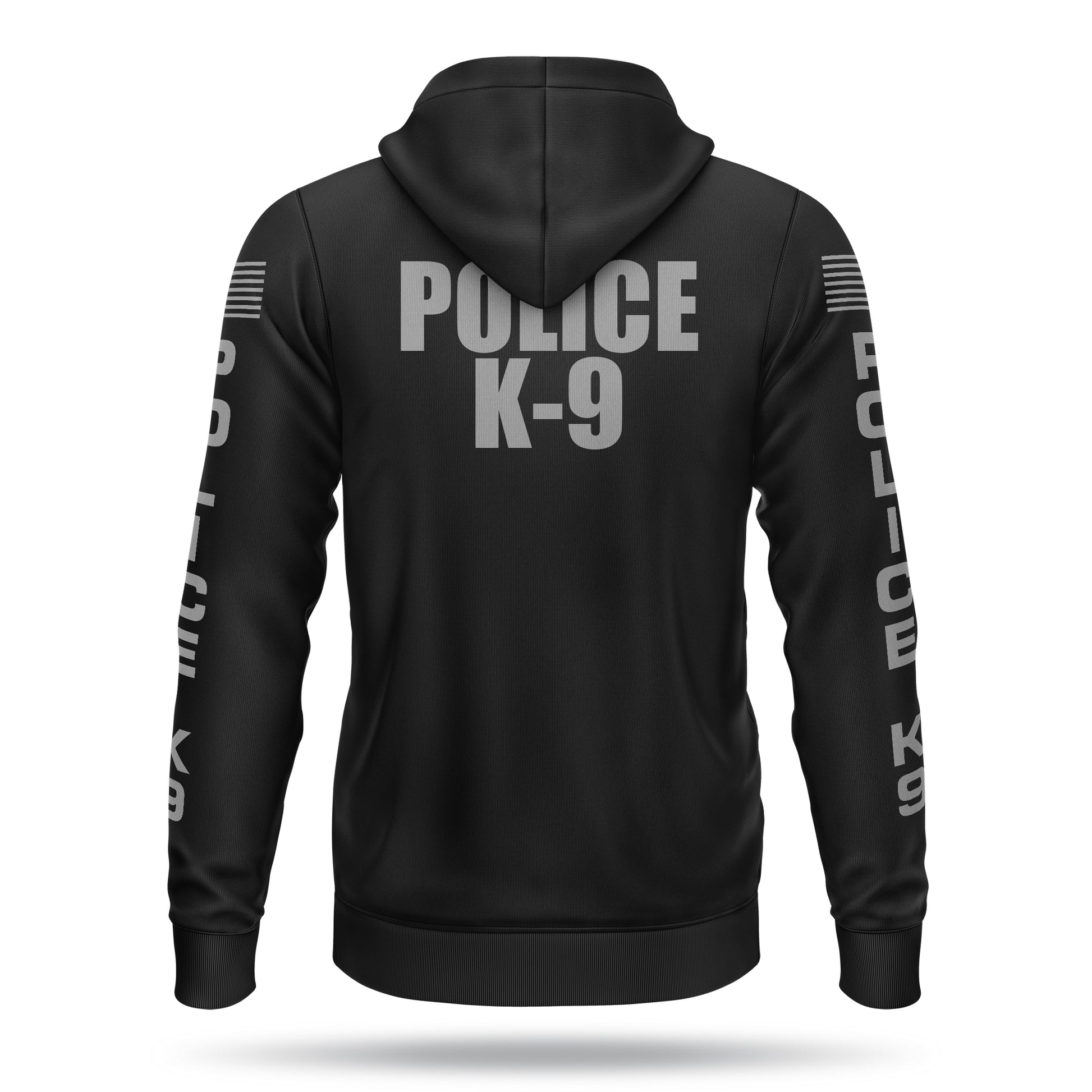 [POLICE K9] Performance Full-Zip Hoodie [BLK/GRY]-13 Fifty Apparel