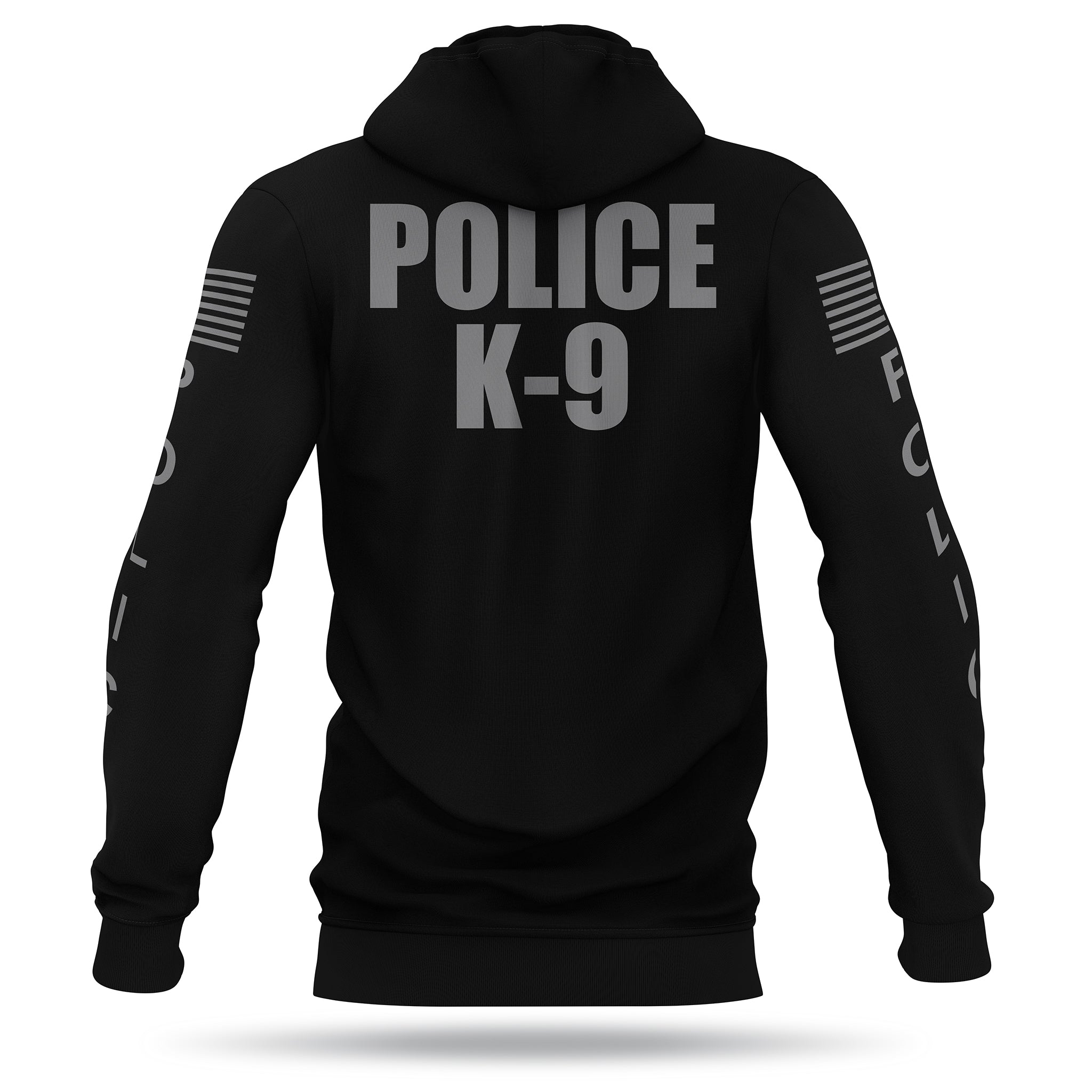 Police K9 Performance Hoodie BLK GRY 13 FIFTY APPAREL 13 Fifty Apparel