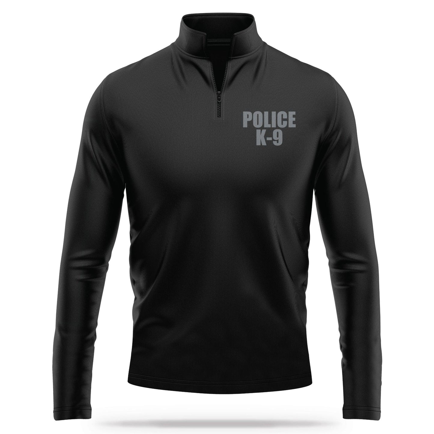 [POLICE K9] Performance Quarter Zip [BLK/GRY]-13 Fifty Apparel