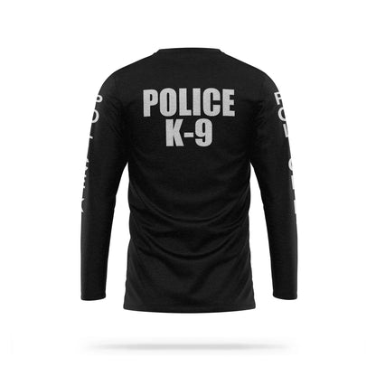 [POLICE K9] Reflective Cotton Blend Long Sleeve [BLK/REF]-13 Fifty Apparel