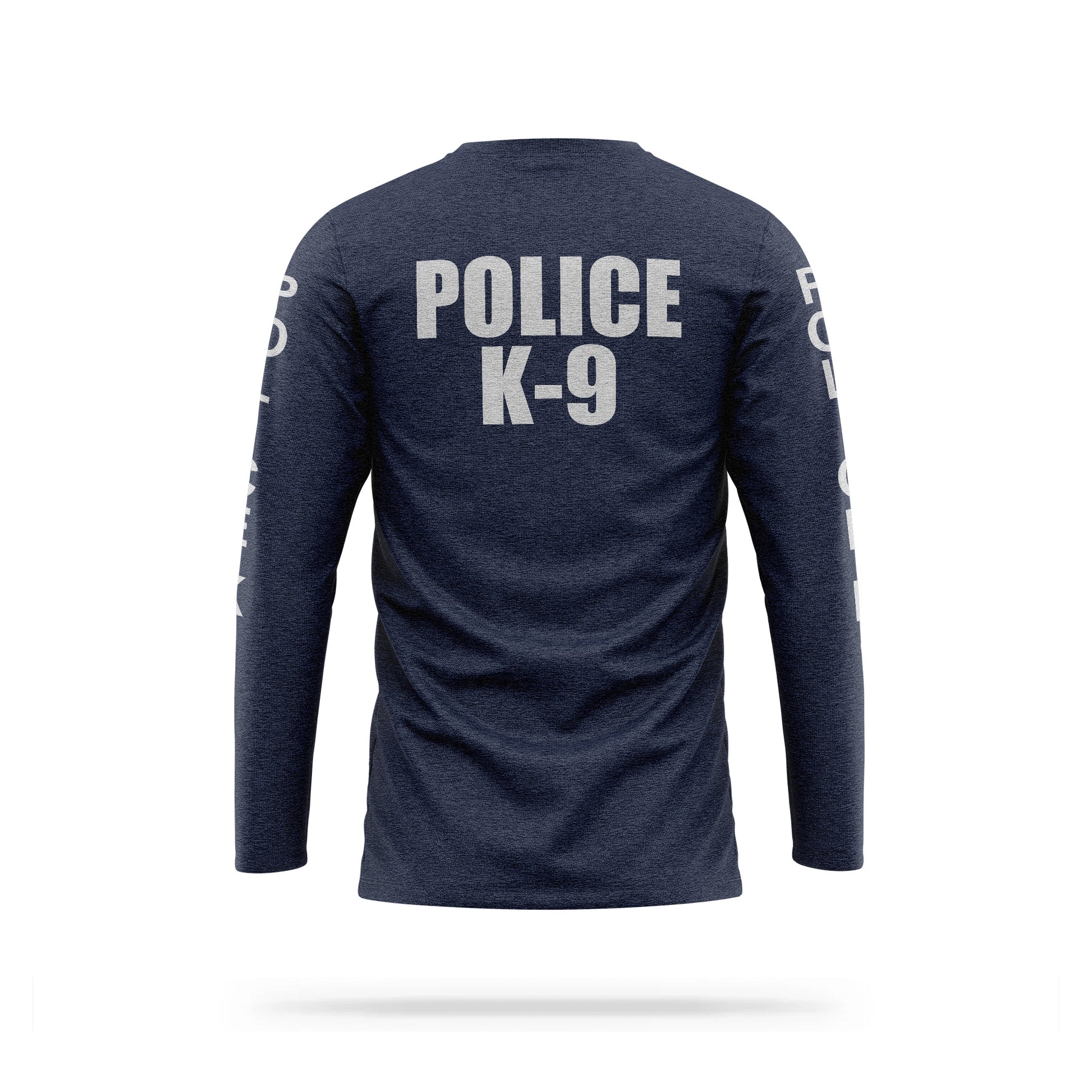 [POLICE K9] Reflective Cotton Blend Long Sleeve [NVY/REF]-13 Fifty Apparel