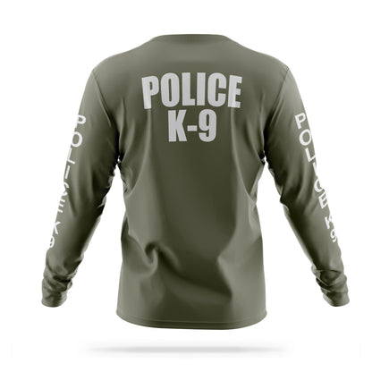 [POLICE K9] Reflective Men's Utility Long Sleeve [GRN/REF]-13 Fifty Apparel