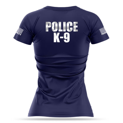 [POLICE K9] Reflective Women's Utility Shirt [NVY/REF]-13 Fifty Apparel