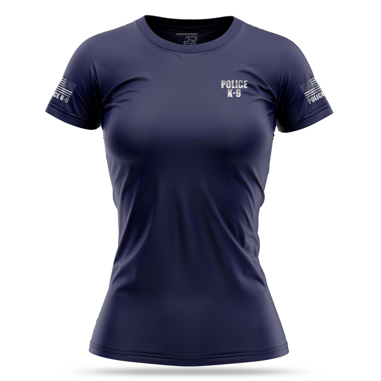 [POLICE K9] Reflective Women's Utility Shirt [NVY/REF]-13 Fifty Apparel