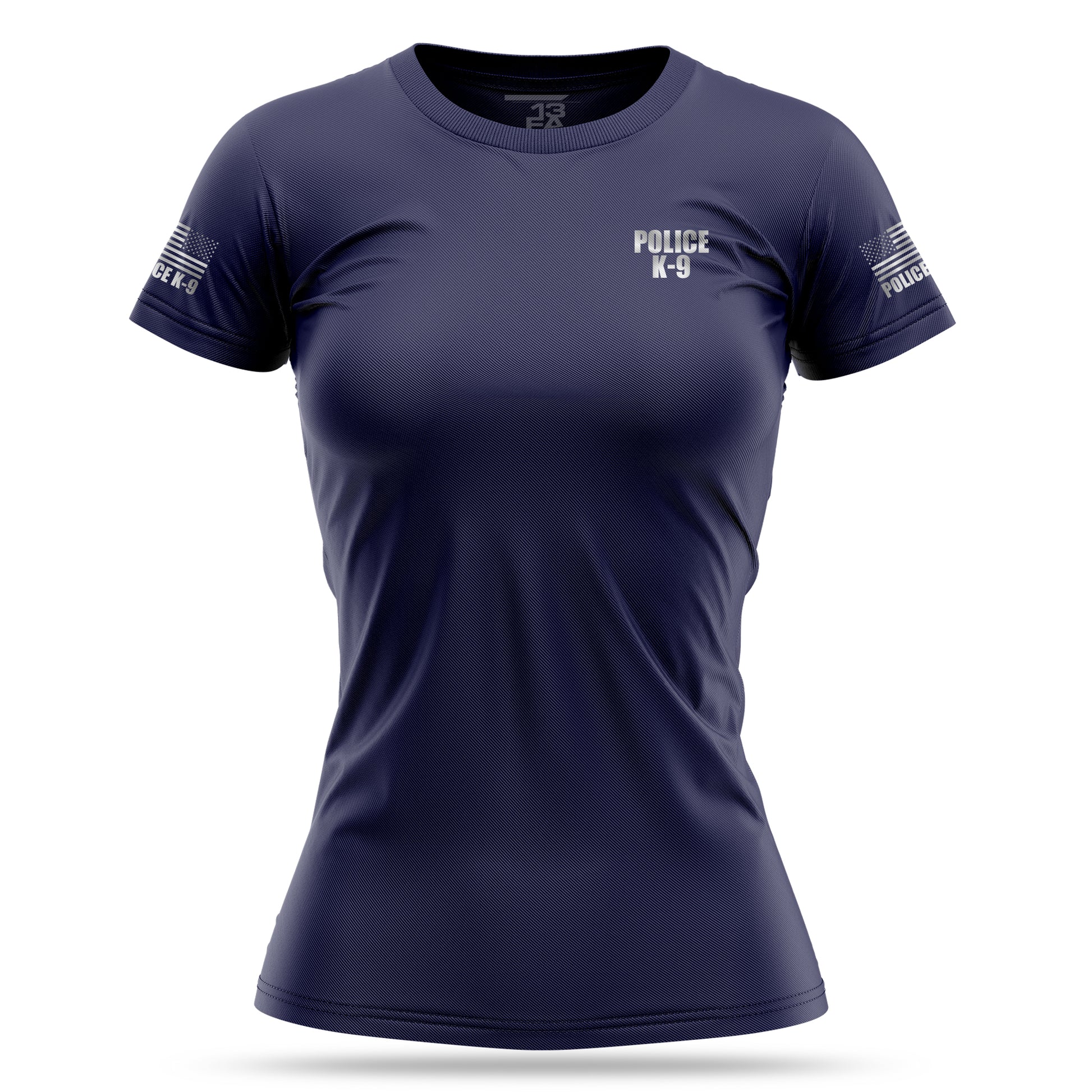[POLICE K9] Reflective Women's Utility Shirt [NVY/REF]-13 Fifty Apparel