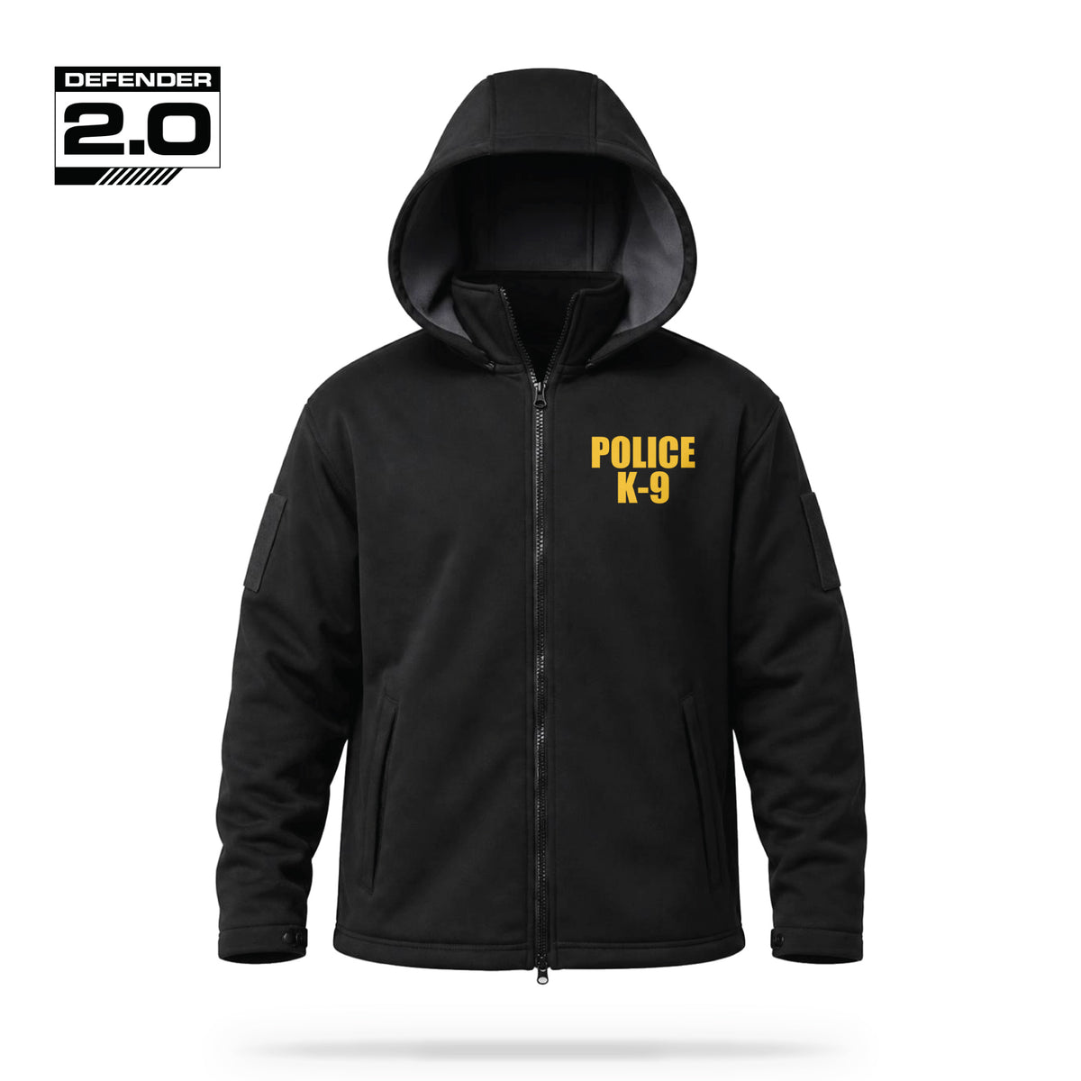 [POLICE K9] Tactical Defender Jacket [BLK/GLD]-13 Fifty Apparel