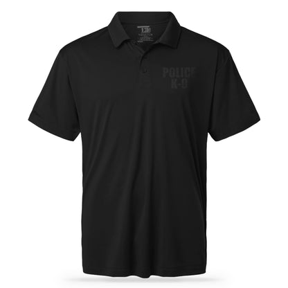[POLICE K9] UTILITY POLO [BLK/BLK] 13 Fifty Apparel 