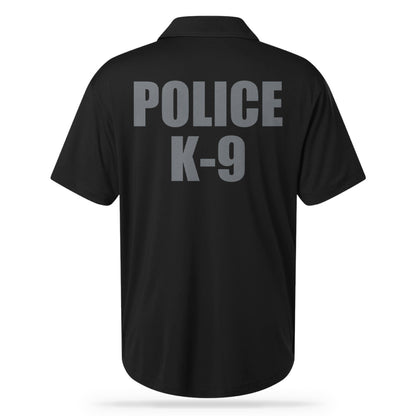 [POLICE K9] UTILITY POLO [BLK/GRY]-13 Fifty Apparel