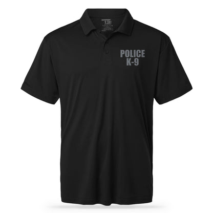 [POLICE K9] UTILITY POLO [BLK/GRY]-13 Fifty Apparel