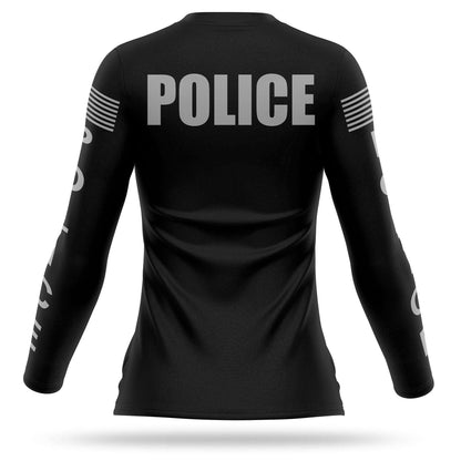 [POLICE K9] Women's Performance Long Sleeve [BLK/GRY]-13 Fifty Apparel