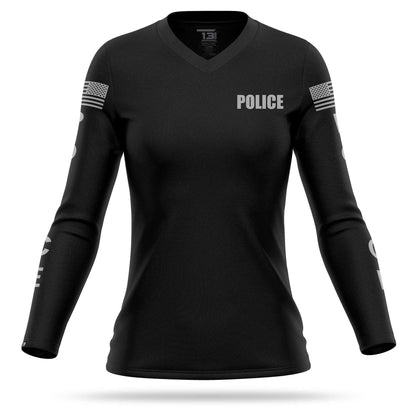 [POLICE K9] Women's Performance Long Sleeve [BLK/GRY]-13 Fifty Apparel
