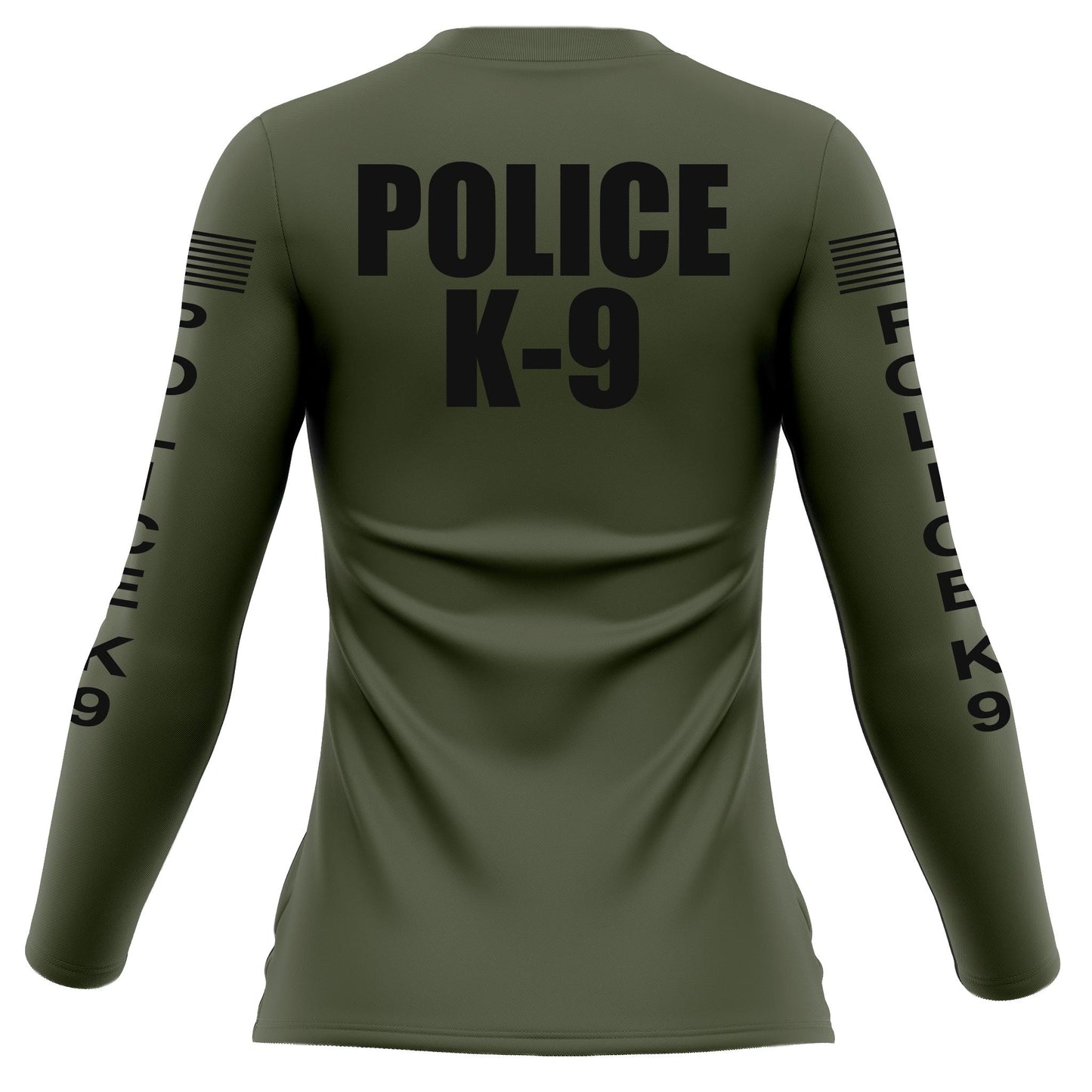 [POLICE K9] Women's Performance Long Sleeve [GRN/BLK]-13 Fifty Apparel