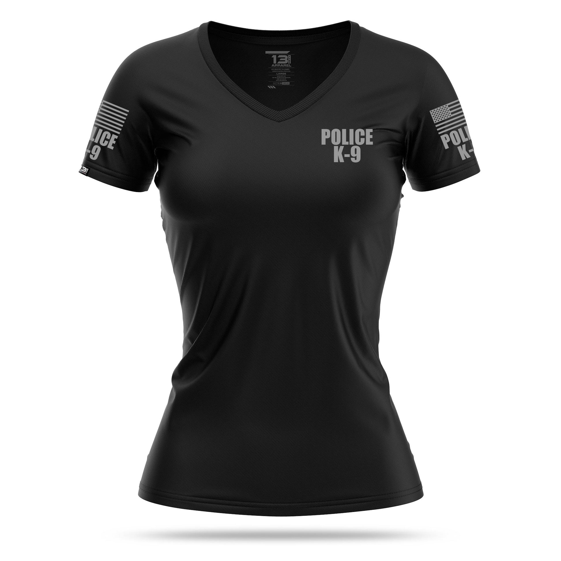 [POLICE K9] Women's Performance Shirt [BLK/GRY]-13 Fifty Apparel