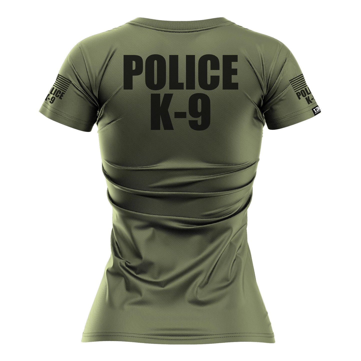 [POLICE K9] Women's Performance Shirt [GRN/BLK]-13 Fifty Apparel